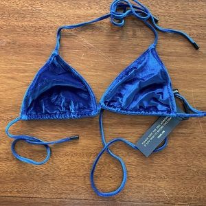 Freya Space Blue Velvet Triangl Bikini (TOP ONLY)